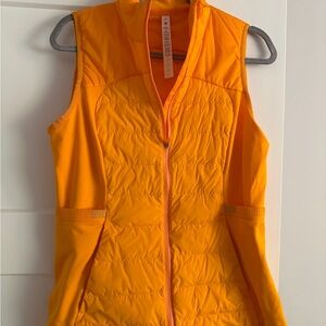 Lululemon Athletica Orange Quilted Vest